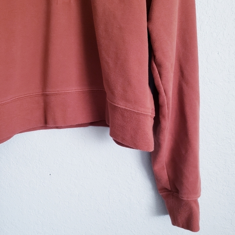 Fabletics Kate Half Zip Pullover Jacket In Java Rust - Picture 2 of 6